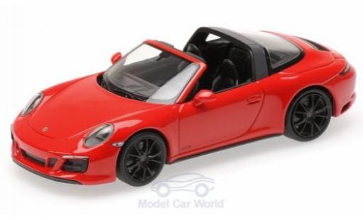 Coche miniatura Porsche 991 Targa 1/43 Minichamps 911 (.2) Targa 4 GTS rojo 2016 Porsche 991 Targa 1/43 Minichamps 911 (.2) Targa 4 GTS rojo 2016 coche miniatura