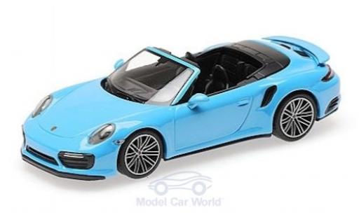 Coche miniatura Porsche 991 Turbo S 1/43 Minichamps 911 (.2) Turbo S Cabriolet azul 2016 Porsche 991 Turbo S 1/43 Minichamps 911 (.2) Turbo S Cabriolet azul 2016 coche miniatura