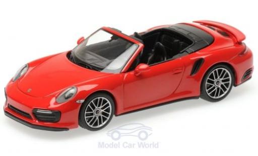 Coche miniatura Porsche 991 Turbo S 1/43 Minichamps 911 (.2) Turbo S Cabriolet rojo 2016 Porsche 991 Turbo S 1/43 Minichamps 911 (.2) Turbo S Cabriolet rojo 2016 coche miniatura