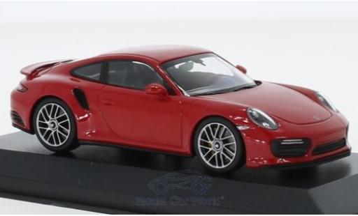 Coche miniatura Porsche 991 Turbo S 1/43 Minichamps 911 (.2) Turbo S rojo 2017 Porsche 991 Turbo S 1/43 Minichamps 911 (.2) Turbo S rojo 2017 coche miniatura