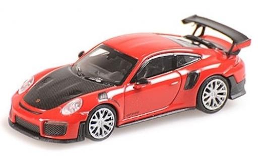 Coche miniatura Porsche 991 GT2 RS 1/87 Minichamps 911 () GT2 RS rojo 2018 avec Carbon-Capot Porsche 991 GT2 RS 1/87 Minichamps 911 () GT2 RS rojo 2018 avec Carbon-Capot coche miniatura