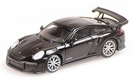 Coche miniatura Porsche 991 GT2 RS 1/87 Minichamps 911 () GT2 RS negro 2018 mit Carbon-Streifen Porsche 991 GT2 RS 1/87 Minichamps 911 () GT2 RS negro 2018 mit Carbon-Streifen coche miniatura