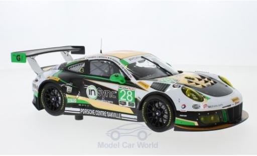 Porsche 991 GT3 R 1/18 Minichamps 911 () GT3 R No.28 Alegra Motorsports 24h Daytona 2017 C.de Quesada/M.Christensen/D.Morad/J.Lazare coche miniatura