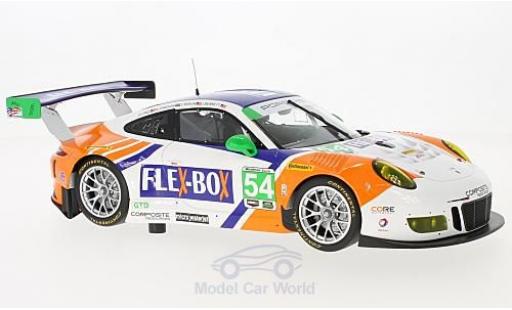Porsche 991 GT3 R 1/18 Minichamps 911 () GT3 R No.54 Core Autosport Flex-Box 24h Daytona 2017 J.Bennett/C.Braun/P.Long/N.Jönsson coche miniatura