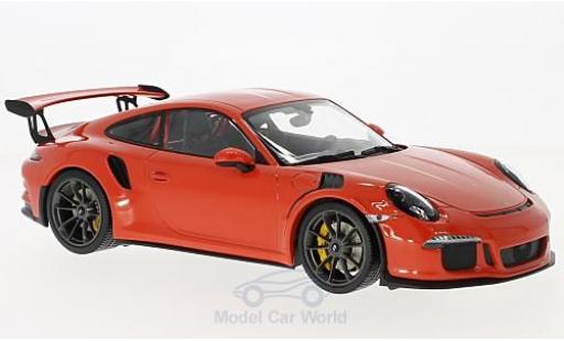 Porsche 991 GT3 RS 1/18 Minichamps 911 () GT3 RS naranja 2015 coche miniatura