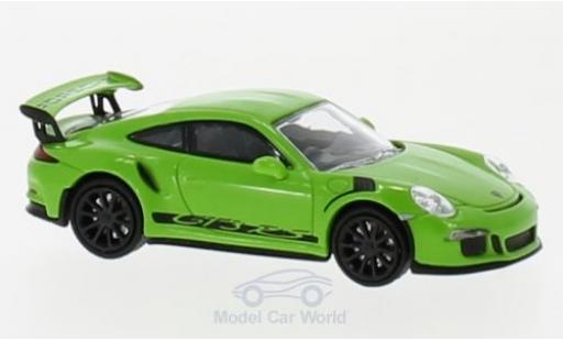 Coche miniatura Porsche 991 GT3 RS 1/87 Minichamps 911 () GT3 RS verde/negro 2013 Porsche 991 GT3 RS 1/87 Minichamps 911 () GT3 RS verde/negro 2013 coche miniatura