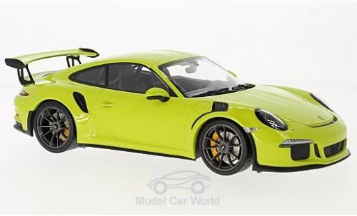 Porsche 991 GT3 RS 1/18 Minichamps 911 () GT3 RS verde 2015 coche miniatura