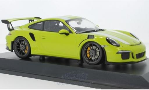 Porsche 991 GT3 RS 1/18 Minichamps 911 () GT3 RS verde/blanco 2015 coche miniatura