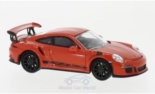 Coche miniatura Porsche 991 GT3 RS 1/87 Minichamps 911 () GT3 RS naranja/negro 2013 Porsche 991 GT3 RS 1/87 Minichamps 911 () GT3 RS naranja/negro 2013 coche miniatura