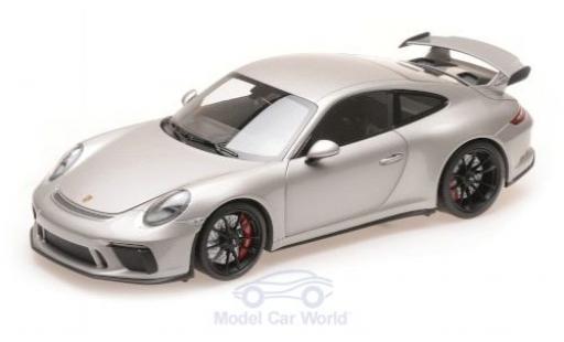 Porsche 991 GT3 1/18 Minichamps 911 () GT3 gris 2017 coche miniatura