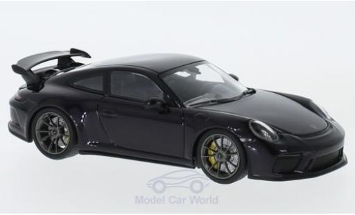 Coche miniatura Porsche 991 GT3 1/43 Minichamps 911 ( II) GT3 metalico purpura 2017 Porsche 991 GT3 1/43 Minichamps 911 ( II) GT3 metalico purpura 2017 coche miniatura