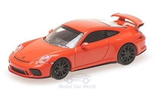 Coche miniatura Porsche 991 GT3 1/87 Minichamps 911 ( II) GT3 naranja 2017 Porsche 991 GT3 1/87 Minichamps 911 ( II) GT3 naranja 2017 coche miniatura