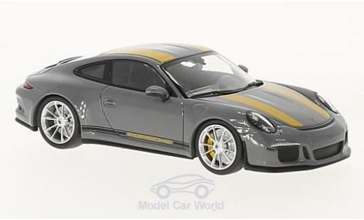 Coche miniatura Porsche 991 R 1/43 Minichamps 911 () R gris/amarillo 2016 Porsche 991 R 1/43 Minichamps 911 () R gris/amarillo 2016 coche miniatura
