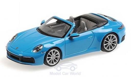 Coche miniatura Porsche 992 4S 1/43 Minichamps 911 () Carrera 4S Cabriolet azul 2019 Porsche 992 4S 1/43 Minichamps 911 () Carrera 4S Cabriolet azul 2019 coche miniatura