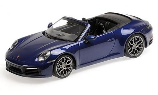 Coche miniatura Porsche 992 4S 1/18 Minichamps 911 () Carrera 4S Cabriolet metalico azul 2019 Porsche 992 4S 1/18 Minichamps 911 () Carrera 4S Cabriolet metalico azul 2019 coche miniatura