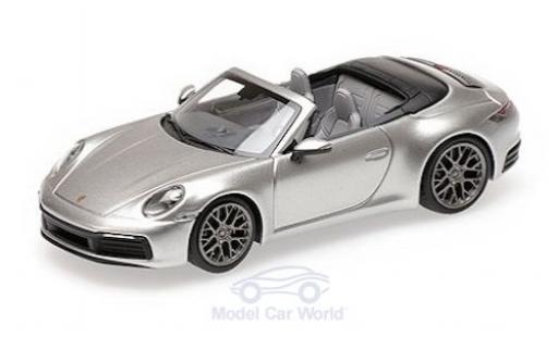 Coche miniatura Porsche 992 4S 1/43 Minichamps 911 () Carrera 4S Cabriolet gris 2019 Porsche 992 4S 1/43 Minichamps 911 () Carrera 4S Cabriolet gris 2019 coche miniatura