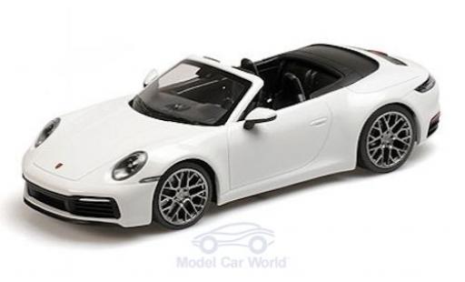 Coche miniatura Porsche 992 4S 1/18 Minichamps 911 () Carrera 4S Cabriolet blanco 2019 Porsche 992 4S 1/18 Minichamps 911 () Carrera 4S Cabriolet blanco 2019 coche miniatura