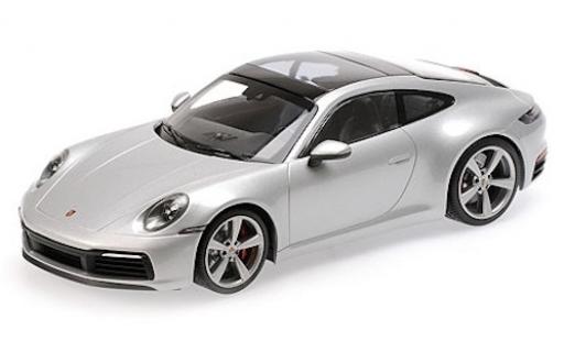 Porsche 992 4S 1/18 Minichamps 911 () Carrera 4S gris 2019 coche miniatura