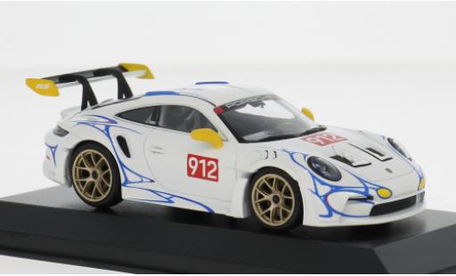 Porsche 992 GT3 R 1/43 Minichamps 911  S weiss/gelb 2023 1:43 coche miniatura