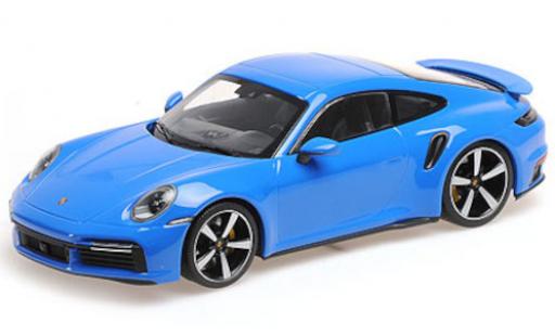 Coche miniatura Porsche 992 Turbo s 1/18 Minichamps 911 () Turbo S azul 2021 Porsche 992 Turbo s 1/18 Minichamps 911 () Turbo S azul 2021 coche miniatura