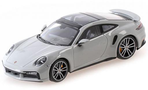 Coche miniatura Porsche 992 Turbo s 1/43 Minichamps 911 () Turbo S gris 2020 Porsche 992 Turbo s 1/43 Minichamps 911 () Turbo S gris 2020 coche miniatura