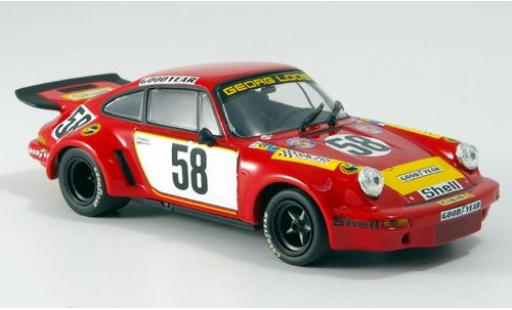 Coche miniatura Porsche 930 RSR 1/43 Minichamps 911 Carrera RSR 3.0 No.58 Gelo Racing Team 24h Le Mans 1975 J.Fitzpatrick/G.van Lennep/M.Schurti sans Vitrine Porsche 930 RSR 1/43 Minichamps 911 Carrera RSR 3.0 No.58 Gelo Racing Team 24h Le Mans 1975 J.Fitzpatrick/G.van Lennep/M.Schurti sans Vitrine coche miniatura