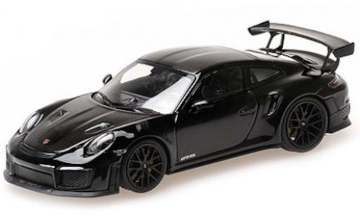 Coche miniatura Porsche 991 GT2 RS 1/43 Minichamps 911 GT2 RS (.2) negro/carbon 2018 Weissachpaket avec negro jantes Porsche 991 GT2 RS 1/43 Minichamps 911 GT2 RS (.2) negro/carbon 2018 Weissachpaket avec negro jantes coche miniatura