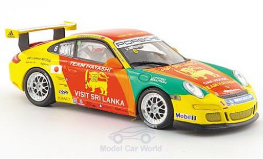 Coche miniatura Porsche 997 GT3 CUP 1/43 Minichamps 911 GT3 Cup No.6 Asian Carrera Cup Macau 2007 Porsche 997 GT3 CUP 1/43 Minichamps 911 GT3 Cup No.6 Asian Carrera Cup Macau 2007 coche miniatura