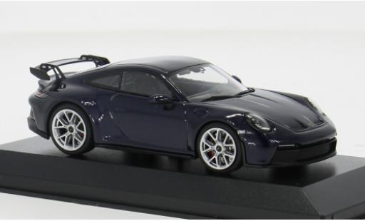 Coche miniatura Porsche 911 1/43 Minichamps GT3 blau 2021 1:43 Porsche 911 1/43 Minichamps GT3 blau 2021 1:43 coche miniatura