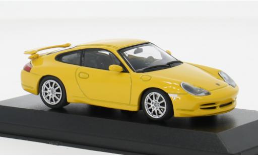 Coche miniatura Porsche 996 GT3 1/43 Minichamps 911 gelb 1999 1:43 Porsche 996 GT3 1/43 Minichamps 911 gelb 1999 1:43 coche miniatura