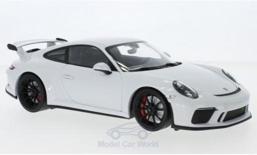 Porsche 991 GT3 1/18 Minichamps 911 GT3 metalico blanco 2017 coche miniatura