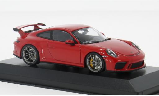 Coche miniatura Porsche 991 GT3 1/43 Minichamps 911 rojo 2017 1:43 Porsche 991 GT3 1/43 Minichamps 911 rojo 2017 1:43 coche miniatura