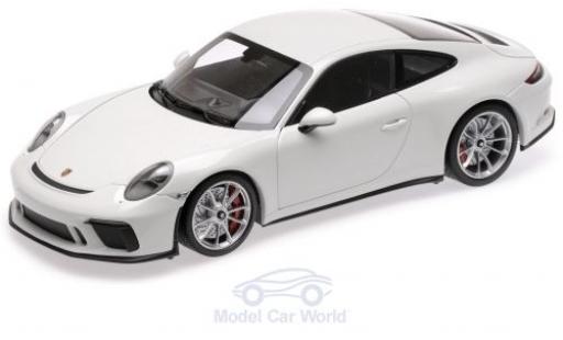 Porsche 991 GT3 1/18 Minichamps 911 GT3 Touring blanco 2018 coche miniatura