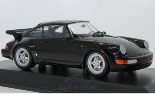 Porsche 964 Turbo 1/18 Minichamps 911 Turbo () negro 1990 coche miniatura
