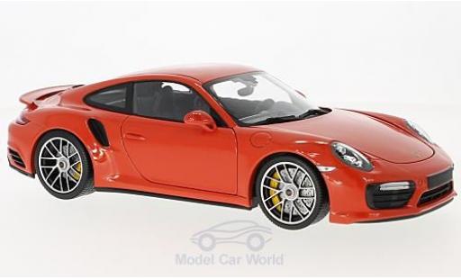 Coche miniatura Porsche 991 Turbo S 1/18 Minichamps 911 Turbo S naranja 2016 Porsche 991 Turbo S 1/18 Minichamps 911 Turbo S naranja 2016 coche miniatura