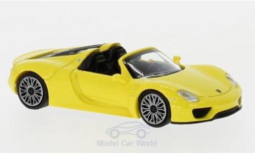 Coche miniatura Porsche 918 1/87 Minichamps Spyder amarillo 2015 Porsche 918 1/87 Minichamps Spyder amarillo 2015 coche miniatura