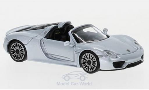 Coche miniatura Porsche 918 1/87 Minichamps Spyder gris 2015 Porsche 918 1/87 Minichamps Spyder gris 2015 coche miniatura