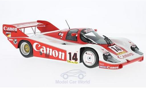 Coche miniatura Porsche 956 1983 1/18 Minichamps K No.14 Canon Racing 1000 Km Nürburgring 1983 K.Rosberg/J.Lammers/J.Palmer Porsche 956 1983 1/18 Minichamps K No.14 Canon Racing 1000 Km Nürburgring 1983 K.Rosberg/J.Lammers/J.Palmer coche miniatura