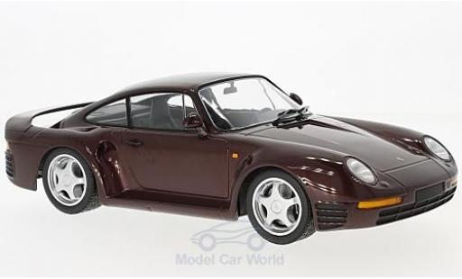 Coche miniatura Porsche 959 1/18 Minichamps metalico rojo 1987 Porsche 959 1/18 Minichamps metalico rojo 1987 coche miniatura
