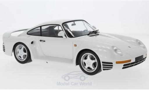 Coche miniatura Porsche 959 1987 1/18 Minichamps metalico blanco 1987 Porsche 959 1987 1/18 Minichamps metalico blanco 1987 coche miniatura