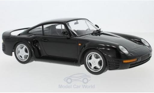 Coche miniatura Porsche 959 1987 1/18 Minichamps negro 1987 Porsche 959 1987 1/18 Minichamps negro 1987 coche miniatura