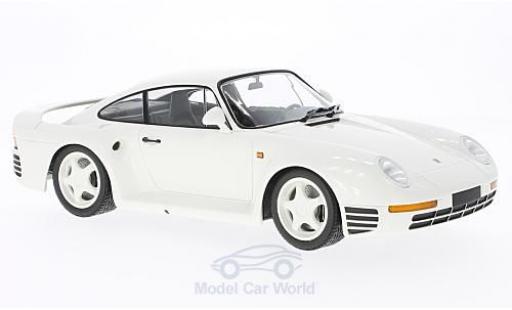 Coche miniatura Porsche 959 1987 1/18 Minichamps blanco 1987 Porsche 959 1987 1/18 Minichamps blanco 1987 coche miniatura
