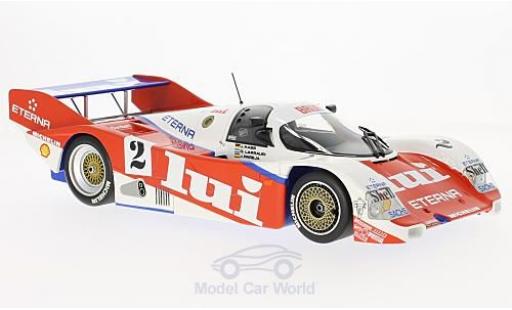 Coche miniatura Porsche 962 1987 1/18 Minichamps C No.2 Brun Motorsport Lui 1000 Km Nürburgring 1987 J.Mass/O.Larrauri/J.Pareja Porsche 962 1987 1/18 Minichamps C No.2 Brun Motorsport Lui 1000 Km Nürburgring 1987 J.Mass/O.Larrauri/J.Pareja coche miniatura