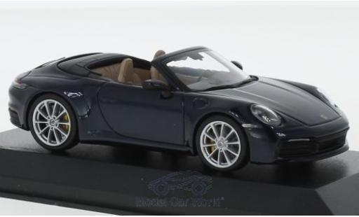 Coche miniatura Porsche 992 4S 1/43 Minichamps Carrera 4S metalico azul Porsche 992 4S 1/43 Minichamps Carrera 4S metalico azul coche miniatura