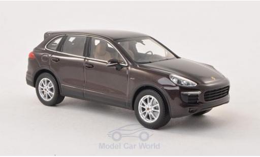Coche miniatura Porsche Cayenne 1/43 Minichamps metalico marron 2014 Diesel (92A) Porsche Cayenne 1/43 Minichamps metalico marron 2014 Diesel (92A) coche miniatura