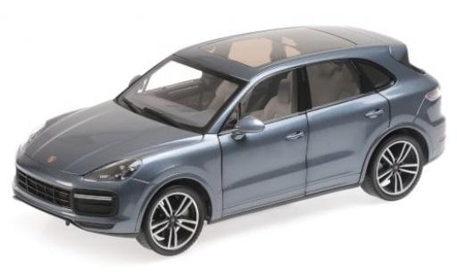 Porsche Cayenne Turbo S 1/18 Minichamps metallise blau 2017 1:18 coche miniatura