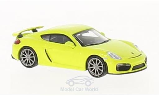 Coche miniatura Porsche Cayman GT4 1/87 Minichamps GT4 verde 2016 Porsche Cayman GT4 1/87 Minichamps GT4 verde 2016 coche miniatura