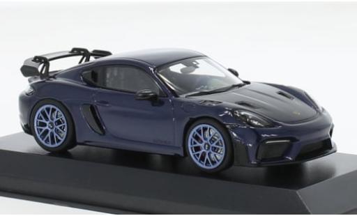 Coche miniatura Porsche Cayman GT4 1/43 Minichamps RS metallise blau 2021 1:43 Porsche Cayman GT4 1/43 Minichamps RS metallise blau 2021 1:43 coche miniatura