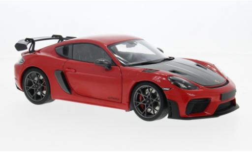 Coche miniatura Porsche Cayman GT4 1/18 Minichamps RS rojo 2024 1:18 Porsche Cayman GT4 1/18 Minichamps RS rojo 2024 1:18 coche miniatura