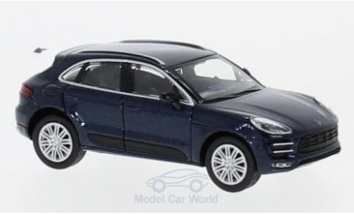 Coche miniatura Porsche Macan Turbo 1/87 Minichamps Turbo metalico azul 2013 Porsche Macan Turbo 1/87 Minichamps Turbo metalico azul 2013 coche miniatura
